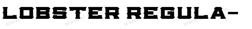 Lobster Regula字体转换